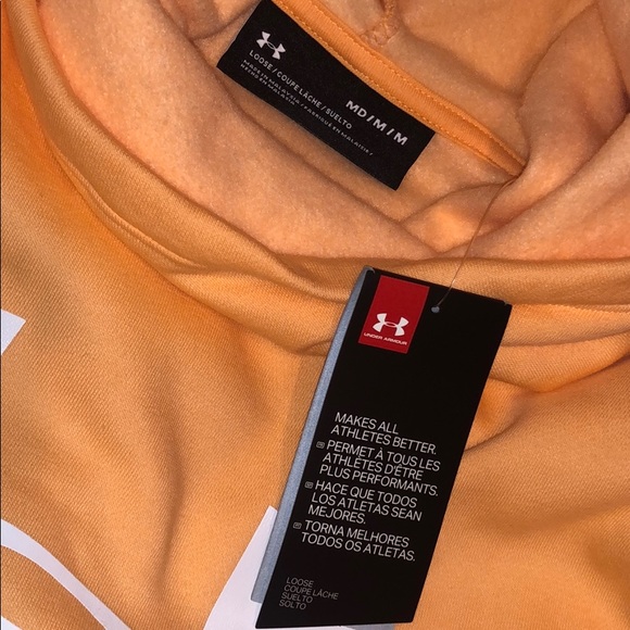 Under Armour Cotton Fleece Hoodie Sweatshirt - Picture 3 of 5